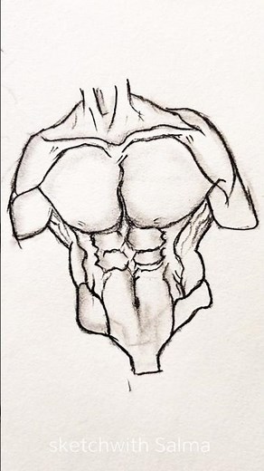 How to draw Body Easy drawing tutorial #art #sketch #howtodraw #tutorials #shorts #fypシ