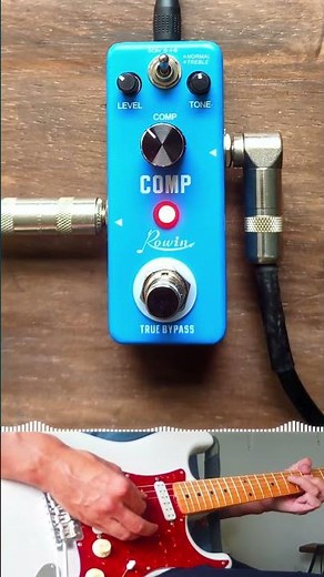 Clean Tone Using Rowin Mini Compressor Pedal
