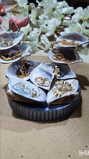 shells jewelery organizer #viral #diy #craft #art