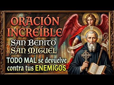 Increíble oración para convertir todo el mal en tus enemigos 🙌 San Benito y San Miguel