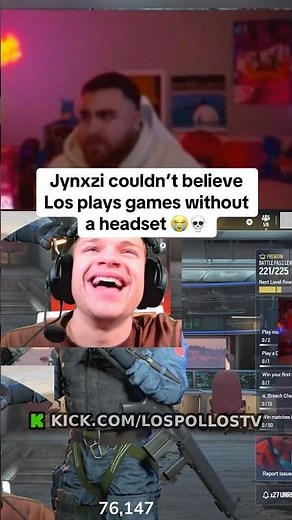 Los PRESSED By Jynxzi For Not Wearing HEADSET 😭 #lospollostv #jynxzi #gamer