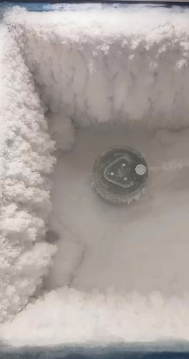 Freezer Frost Scraping and Eating ASMR Video