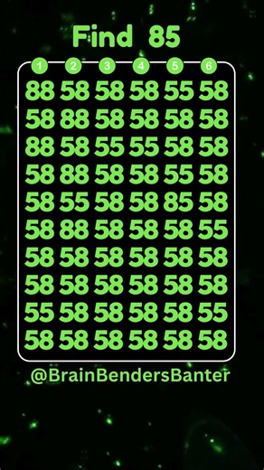 Test Your COGNITIVE Brain Skills With This FAST Number Game! #shorts