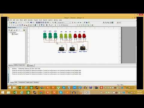 Simple Tutorial Multisim 01 LEDs with switches