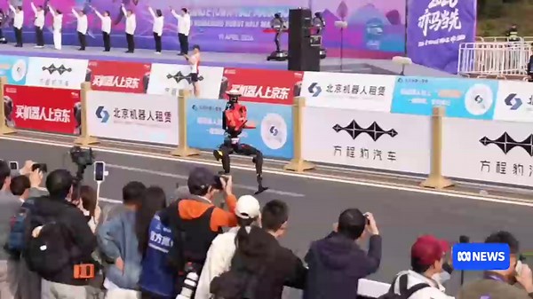 Chinese humanoid robot beats human half-marathon world record