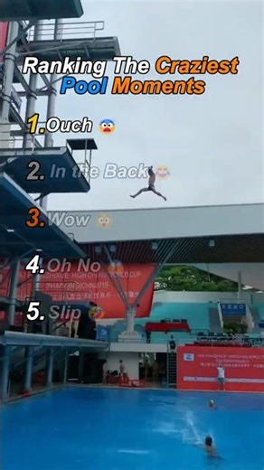 Ranking Insane Pool Moments 😱🤯 #ranking #funny #hilariousfails #memes #shortsviral #pool #fail