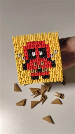 Deadppol 3d origami tutorial 👆 #origami #deadpool #pixelart