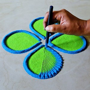Easy Rangoli Designs For New Year 2023 | Simple Rangoli Designs #rangoli #kolam #muggulu #rangolidesigns #rangoliart #newyear2023 | Awesome Rangoli