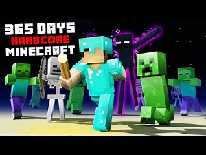 I Survived Hardcore Minecraft for 365 Days And This Is How I Did It!