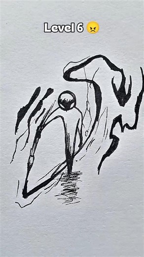 How to draw stickman in different levels ✨