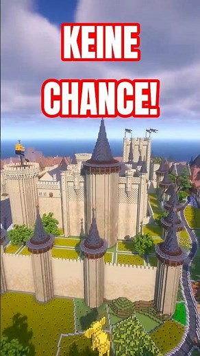 We built an UNASSAILABLE castle in Minecraft Survival