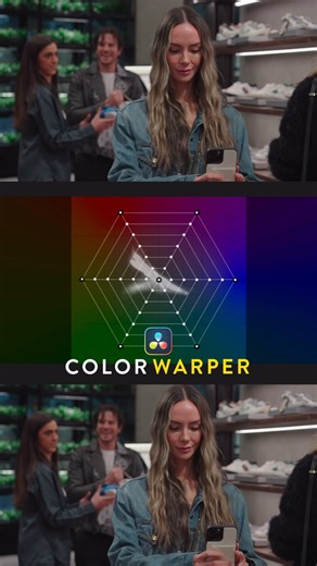 RESOLVED on Instagram: "Color Warper in DaVinci Resolve . . . . #davinciresolve #davinci #colorgrading #videoediting"