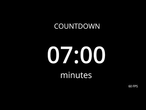 7 Minute Countdown Timer | Minuteur 7 Minutes | Surgical Precision