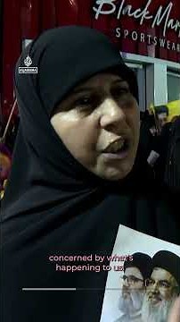 Dahiyeh crowds rally in favour of Iranian support against Israel | AJ #shorts