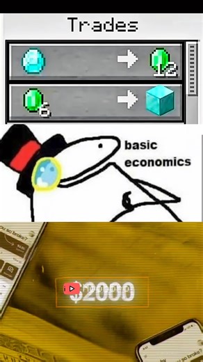 Minecraft memes 🤑|#minecraft #shorts #flyxo