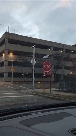 Kalamazoo's Solar Powered STOP Signs Near Bronson Hospital