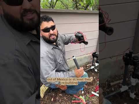 Installing new Irrigation clock for new Podocarpus Trees