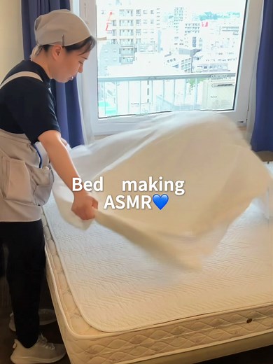 心地よいベッドメイキングASMR体験