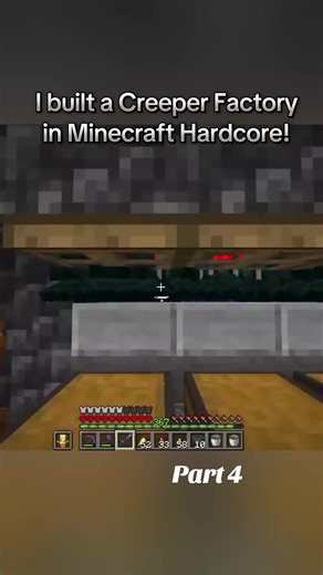 Building a Creeper Factory in Minecraft Hardcore