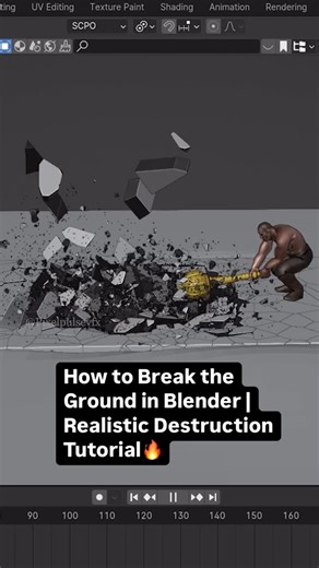 PixelPulseVFX on Instagram: "Epic Ground Cracking Effect in Blender! | Destruction VFX Tutorial” **“Want to create an epic ground-breaking effect in Blender?  Watch my latest tutorial where I show you how to crack and destroy the ground like a pro!  Perfect for VFX and animation projects.  Check out the full tutorial on YouTube! Link in bio. #Blender3D #VFX #Destruction #BlenderTutorial #3DAnimation #CGI #GroundCrack #VisualEffects"