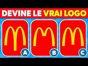 Devine le Vrai LOGO...! ✅🤔 | 55 Logos Célèbres | Quiz Logo 2025 👀