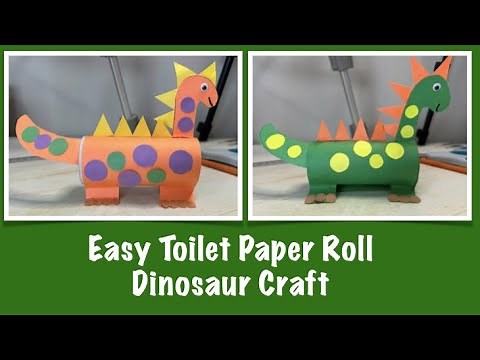 Easy Toilet Paper Roll Dinosaur Craft