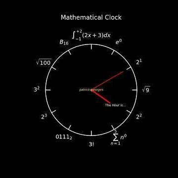 A Mathematical Clock and a Challenge #python #animation