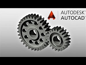 How to design spur gears on AutoCAD | Design spur gears on AutoCAD | Rendering object