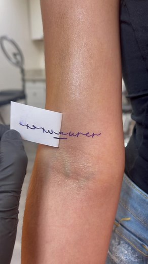 Cute Name Tattoo: Simple Yet Charming Design