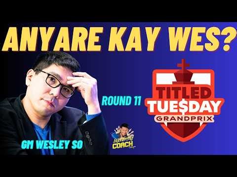 WESLEY BRILLIANT ENDGAME SACRIFICE! So vs Aman! Titled Tuesday