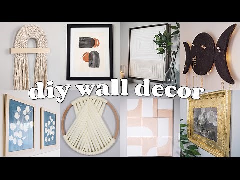 15 large-scale & customizable DIY wall decor ideas! 🖼