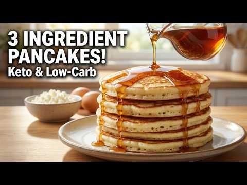 3 Ingredient Keto Cottage Cheese Pancakes | Easy & Low-Carb