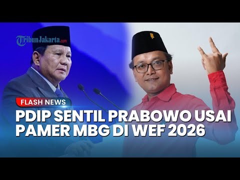 PDIP Sentil Prabowo seusai Pidato di WEF 2026 soal MBG akan Lampaui Jumlah Porsi McDonald's