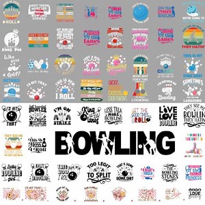 Bowling Shirt Designs: PNG Graphics Bundle (digital Download) - Etsy Canada