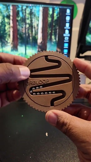 OrbLoop - Marble Run Fidget by Bogdan5 on MakerWorld #3DPrint #3dprinting #makercommunity #fidgettoy