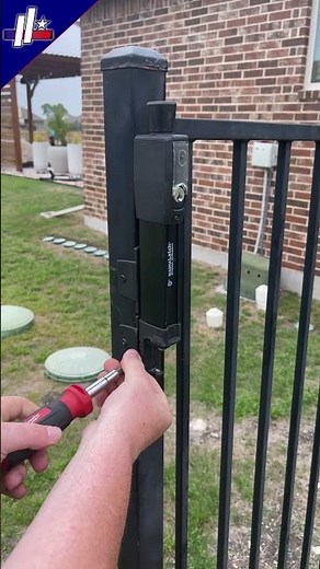 wrought iron pool gate child safety latch #shorts #diy #poolfence #childsafety #inspiredironworks