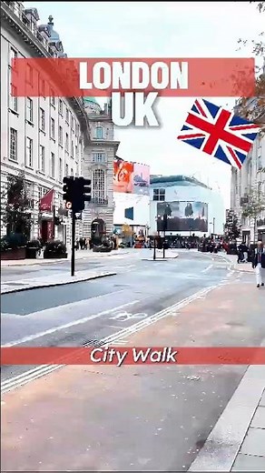Walking from Regent Street to Piccadilly Circus 🇬🇧 | London 4K Short Walk #london #travel #europe
