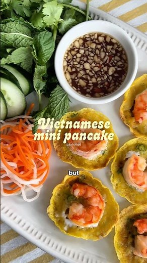 Vietnamese mini sizzling crepes aka banh khot #recipe