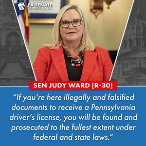 Following recent claims involving illegal immigrant truck drivers and REAL IDs, Senator Judy Ward chaired a hearing to review Pennsylvania’s CDL policies and explore corrective legislative measures. https://bit.ly/3KR41Hr | PA Senate Republicans