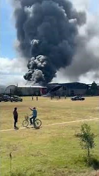 WATCH: Terrifying Moment Jet Crashes During Emergency Landing, Killing All 10 On Board #shorts