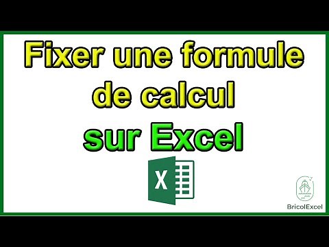 Comment fixer une formule de calcul sur Excel
