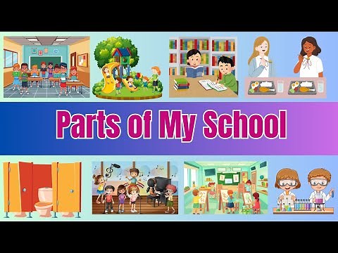 Parts of My School | Parts of a School for Kids | Fun Learning for Nursery & Preschool Students!