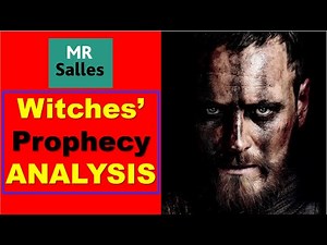 Witches' Prophecy: All hail Macbeth, that shalt be king hereafter. (Mr Salles)
