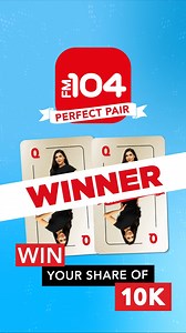 We want you to win your share of 10K with FM104’s Perfect Pair….⁠ ⁠ Every hour from 8am to 5pm, to win your share of the money, you simply have to find an FM104 Perfect Pair.⁠ ⁠ We start each round with €100 BUT we’ll keep playing until we’ve given away €10,000 😮⁠ ⁠ Are you up for the game? 💰⁠ ⁠ Listen to FM104 to find out more! | FM104