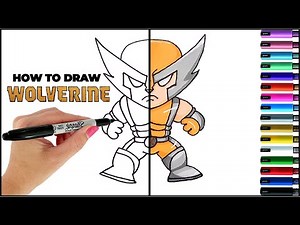 How to Draw and Colour Wolverine Easy