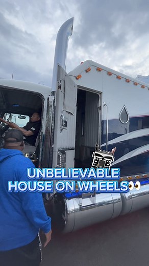 This big rig has an entire house inside🤯🚛 #foryou #foryoupage#bigrigtees #truckingcontent #trucking #bigstrappers #truckdriver #chrome #tractortrailer #dieseltrucks #peterbilt #stayloaded #americanstrong #kenworth #volvo #largecars #internationaltrucks #macktrucks #cdl #semilife #runamerica #freightliner #BRT #dynaflex #otrdriving #hotrig #truckdaily #dieselnation #largecar #truckerlife | BigRigTees.com