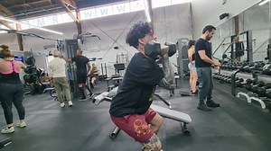 Here is Dani Beattie completing a full body workout called a thruster. 💥 As a tattoo artist and owner of his own business, Dani needs strength, endurance, and functionality when it comes to the active art he instills weekly. This modality is perfect because it works a magnitude of muscles, challenges the mind, and of course is VERY EASY to do just about anywhere. 💪 🙌 Give it a try and DM me how it works out for you. #MindAndMuscle #FullBodyPower #MindOverMatter #FullBodyIgnition #WorkoutWarri