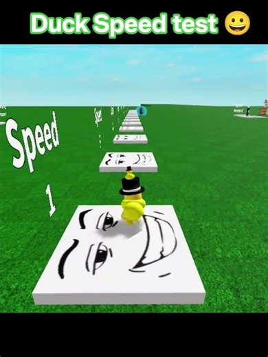 duck Speed test 😱😱 #roblox #shorts #funny #viral