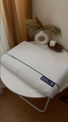Trying A Memory Foam Pillow For The First Time 🤍 #cosova #memoryfoampillow