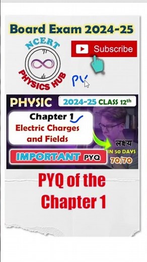 NCERT Physics Class 12 Chapter 1 ELECTRIC CHARGES AND FIELDS | PYQ Important One Shot Board 2024 25